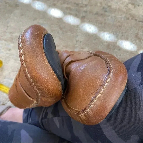 Donald Pliner Alondro Tan Leather Loafers Slip On Driving Shoes Camel Brown:11.5 - Picture 6 of 10